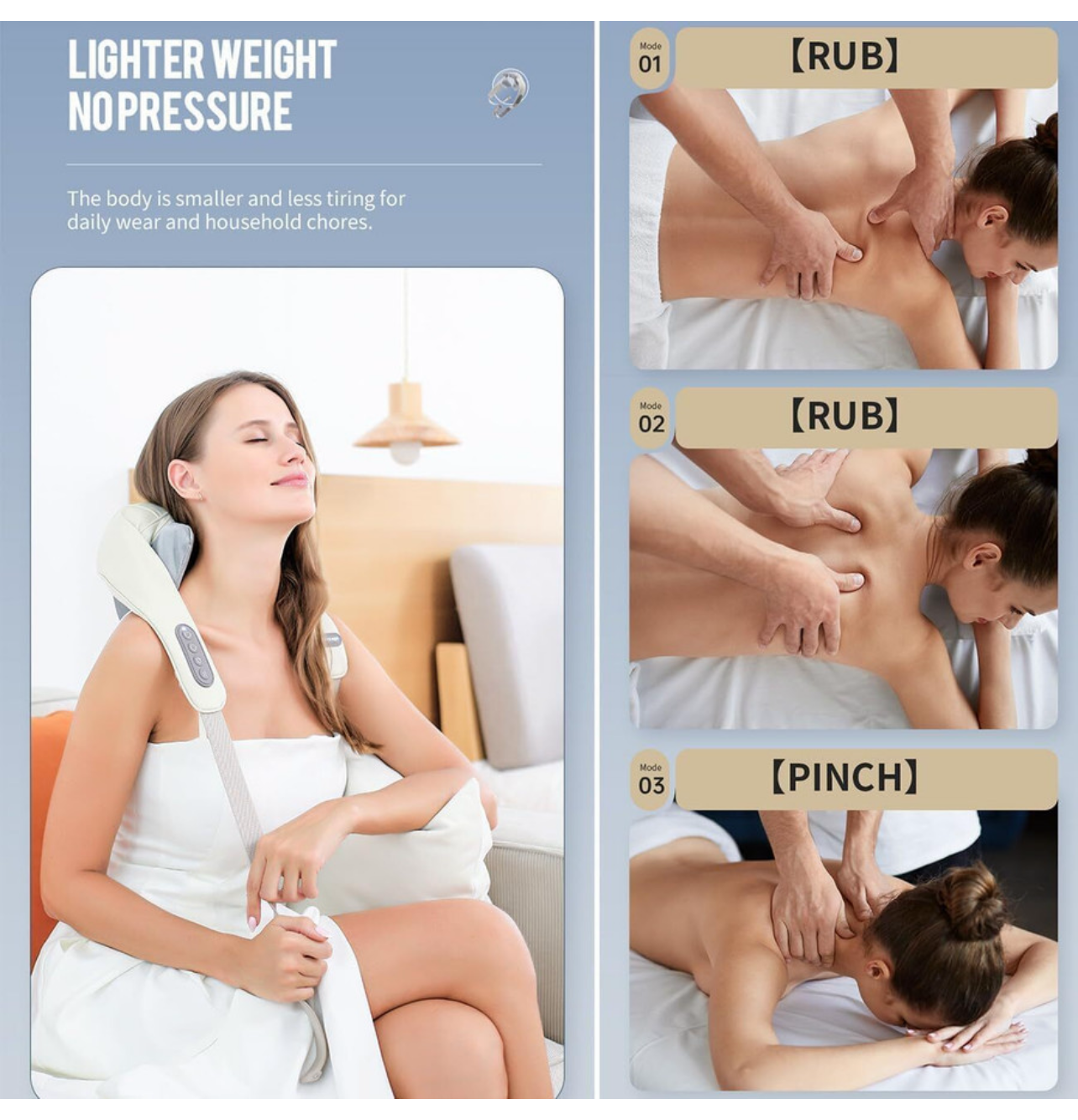Rechargeable Neck And Shoulder Massager