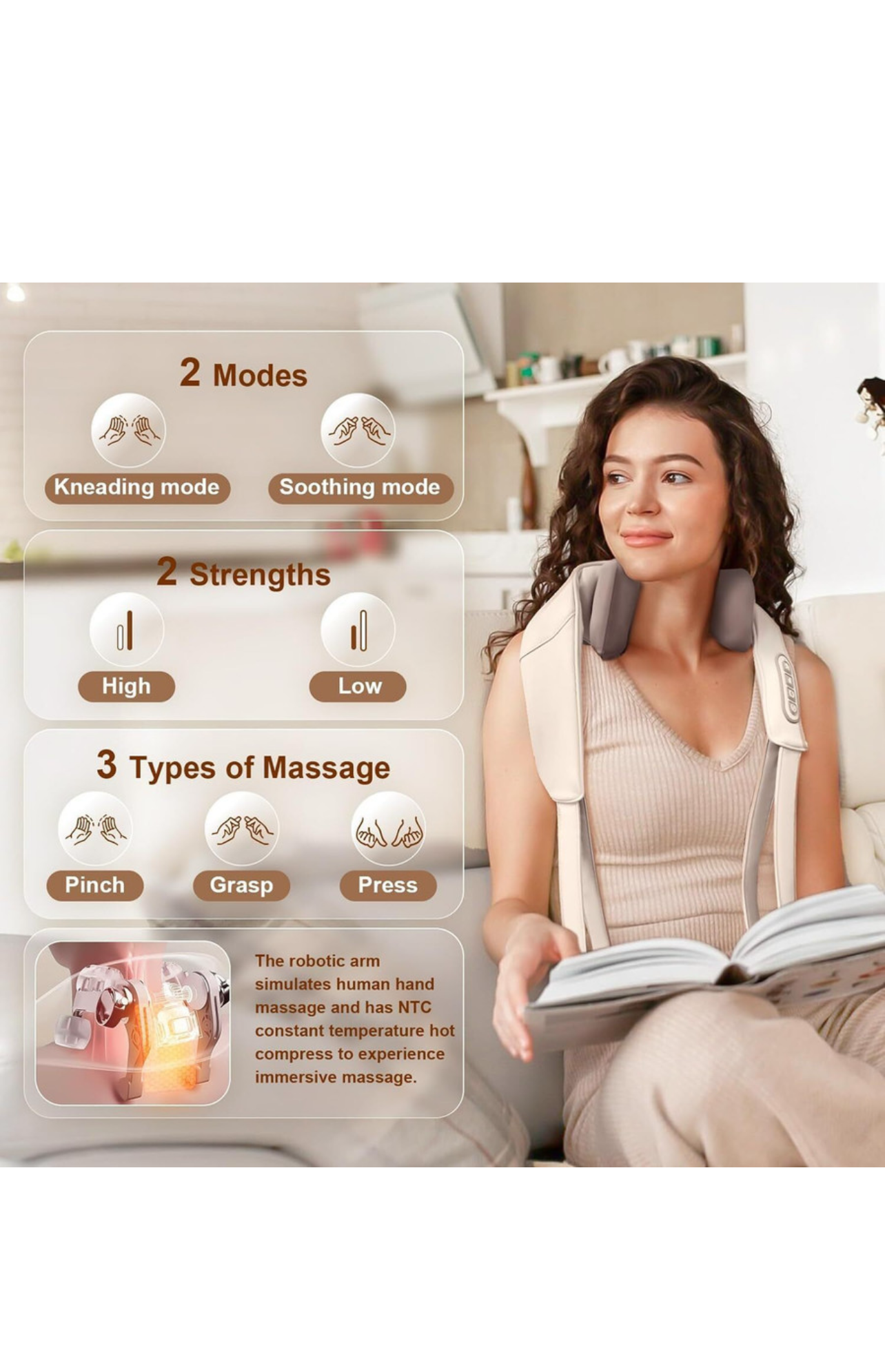 Rechargeable Neck And Shoulder Massager