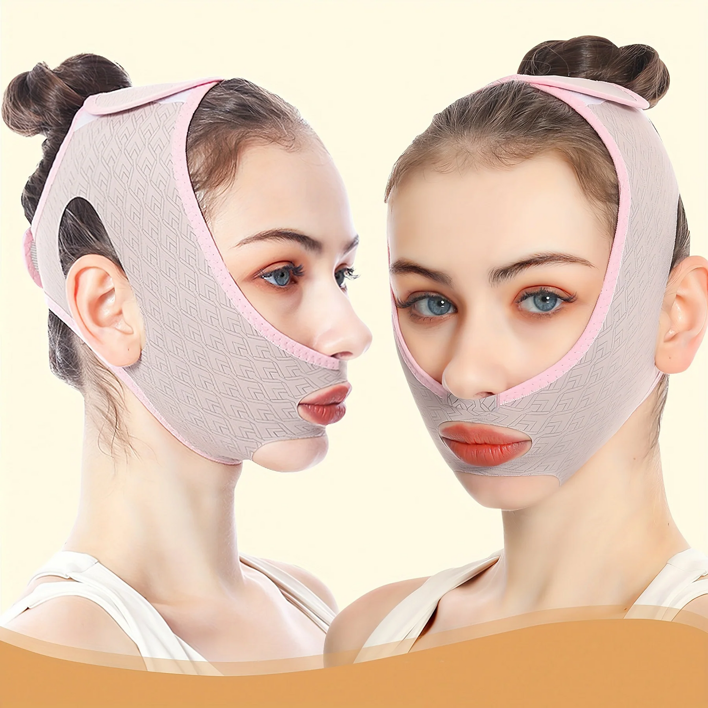 Reusable Double Chin Reducer – Breathable V-Line Face Slimming & Lifting Strap