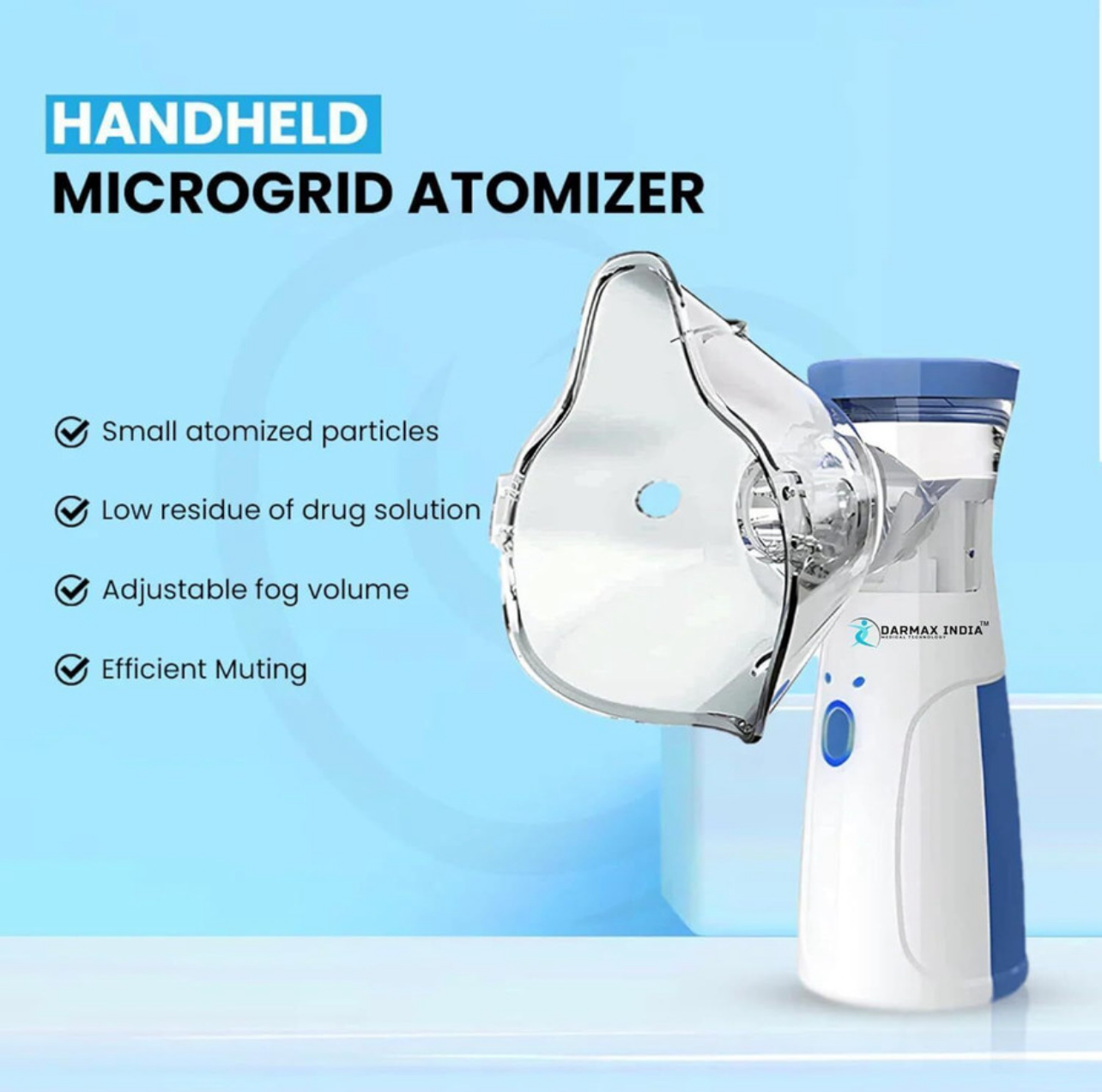 portable mesh nebulizer. This type of nebulizer is a medical device that converts liquid medication into a fine, inhalable mist to treat respiratory conditions